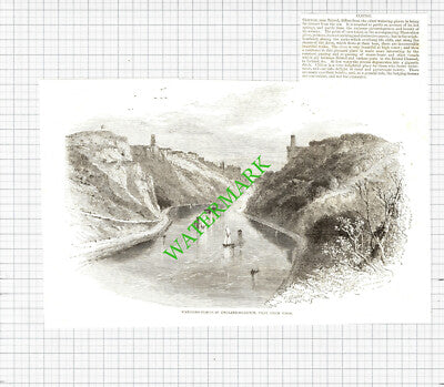 Clifton Bristol Leigh Wood - 1850 Cutting / Print