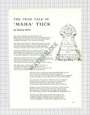 9175) The True Tale Of Maha Tuck Dereham Norfolk - 1972 Cutting