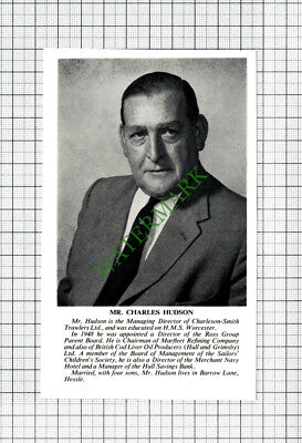 C4171) Mr Charles Hudson Hessle Hull Charleson-Smith Trawlers Ltd - 1967 Cutting