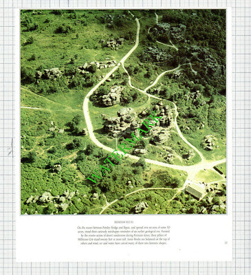 Harrogate Yorkshire / Brimham Rocks - 1980s Cutting / Print