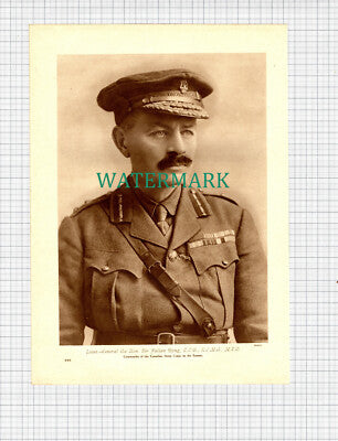 X1266) Sir Julian Byng Canadian Army Corp WW1 World War One - c.1916 Book Print