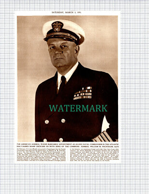 X693) Admiral William M Fechteler - 1951 Cutting