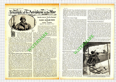 Flight Commander Claude Grahame-White Aeroplanes World War One WW1 -1915 Article