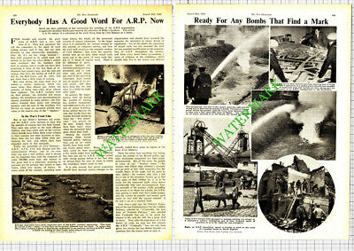 ARP Service World War Two - 1940 Article
