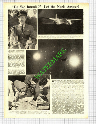 Wing Cmdr B R O'B Hoare RAF Fighter Command Pilot WW2 - 1942 Cutting