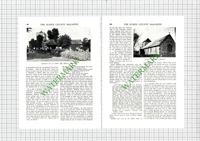 9609) John Harvard Ringmer Sussex Harvard College America - 1930 Article