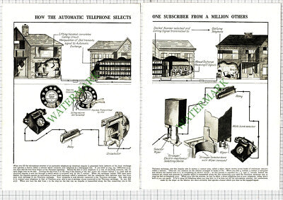 How The Automatic Telephone Works - c.1950s 2-Part Cutting