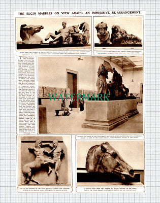 (X467) The Elgin Marbles Back On View After War British Museum - 1949 Clip