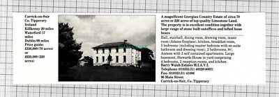 C89) Carrick on Suir Tipperary Ireland - 1989 House Advert