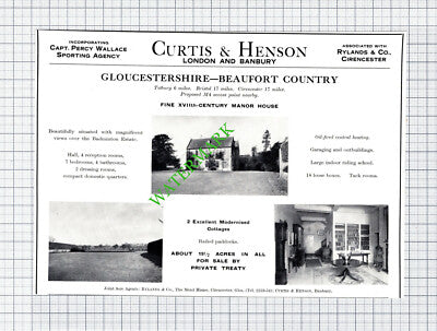 Tetbury Gloucestershire Manor House Badminton Estate Sale Advert - 1966 Cutting