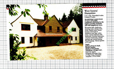 Liss Hampshire House Sale Advert - 1988 Cutting