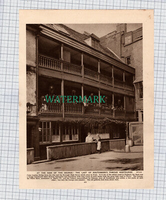 (8722) The Pool Of London / The George Southwark - c.1925 Print