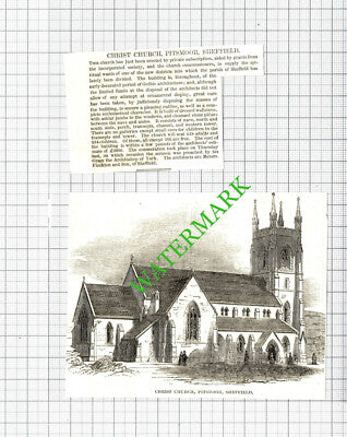 Christ Church Pitsmoor Sheffield - 1850 2-Part Cutting