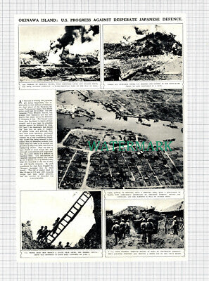 X1119) Okinawa Island Japan World War 2 - 1945 Clip