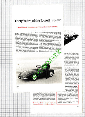 The Jowitt Jupiter Car Noel Stokoe - 1990 Article