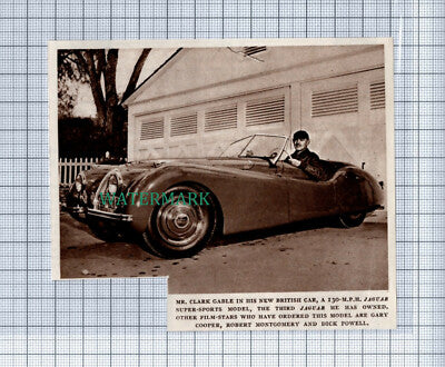 C4939) Clark Gable In New Car - 1950 Clip