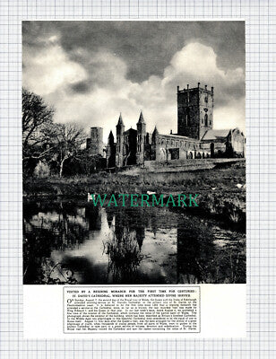 X728) St David's Cathedral Royal Visit - 1955 Clip