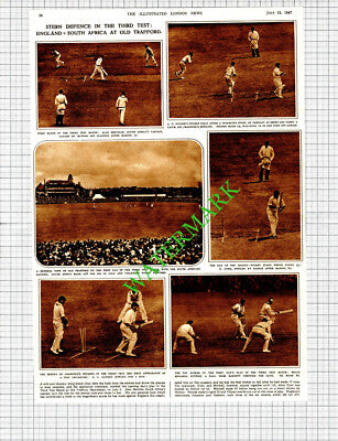 Cricket Old Trafford England South Africa Alan Melville Nourse - 1947 Cutting