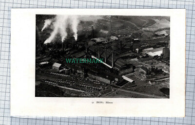 C4496) Bilston Iron Industrial Scene c.1939 Clip