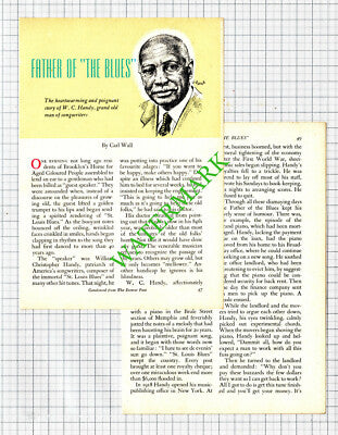 William Christian Handy Composer - 1957 Small Article