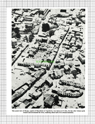 C2643) Skopje Macedonia Earthquake - 1963 Cutting