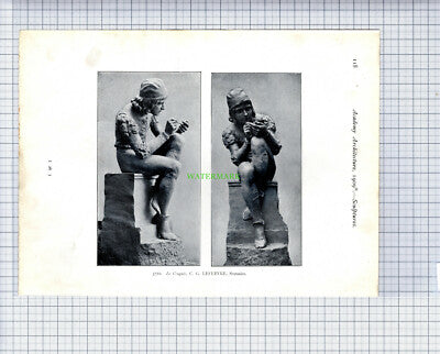 8818) Le Croquis C G LEFEBVRE Sculptor - 1909 Book Print