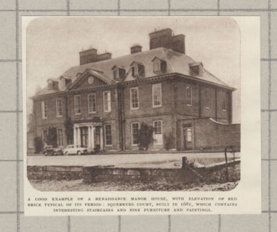 C4015) Squerryes Court Westerham Kent - 1951 Clip