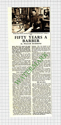 William Ewart Beattie Bill Beattie Cambridge Barber - c.1950 Cutting