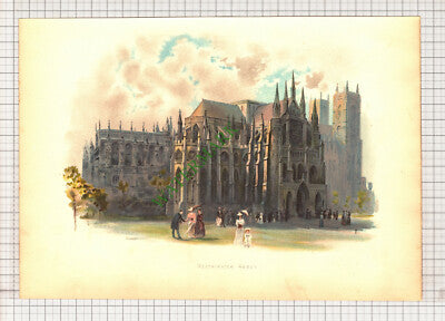 9862) Westminster Abbey - c.1900 Print