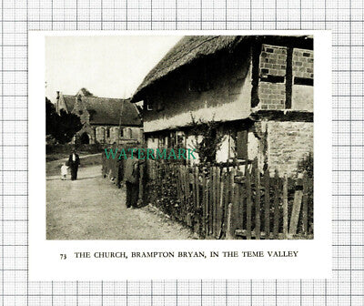 C5694) The Church Brampton Bryan - c.1940 SMALL Cutting