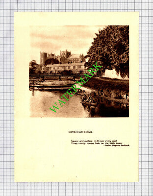 Ripon Cathedral -- c.1930s Book Print