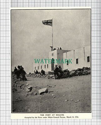 C3863) The Fort At Sollum Major Gen Peyton WW1 - 1916 Clip