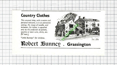 Robert Bunney Grassington Advert - 1973 SMALL Cutting
