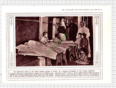5310) Grand Duchess Tatiana of Russia World War One - 1916 Cutting / Print
