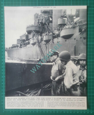 (X36) General Douglas MacArthur In Luzon Philippines - 1945 Clip