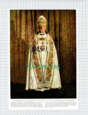 (X151) Dr Fisher Archbishop of Canterbury - 1949 Paper Cutting