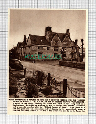 C2947) The Old Falcon Inn Bidford On Avon Warwickshire Shakespeare - 1951 Clip