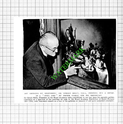Sir Gerald Kelly Royal Academy - 1953 Small Cutting