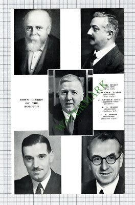 HARROGATE Town Clerks Wyles Turner Taylor Neville Knox Dodds Baird 1959 Cutting