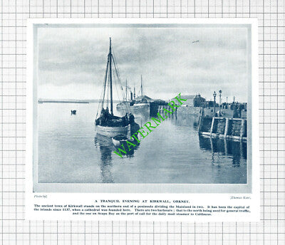 Kirkwall Orkney - 1920s Cutting
