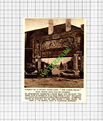 Motor Mart Hounslow The Naked Truth - 1952 Small Cutting
