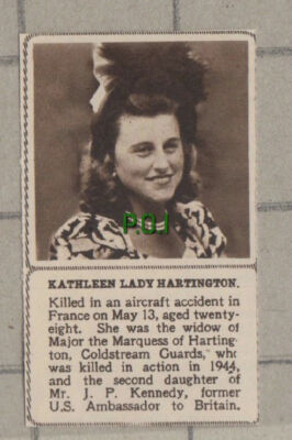 C1304) Kathleen Lady Hartington Aircraft Accident - 1948 Clip SMALL!