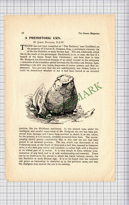 C7508) The Hallams Guildford Charles Hodgson Blackheath Urn - 1902 Cutting