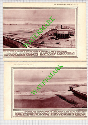 The Mole Zeebrugge Belgium - 1914 2-Part Cutting