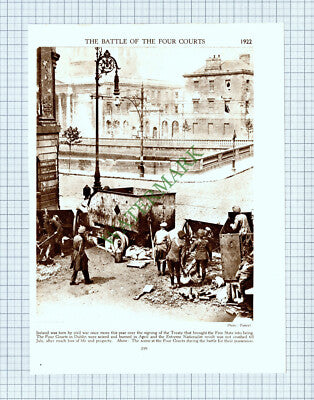 9183) Four Courts Dublin Ireland - 1930s Cutting