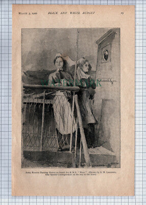 (8635) Army Reserve Nurses RMS MOOR Ship - 1900 Cutting