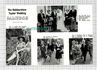 C3482) FW Habbershaw & Miss Penelope Taylor Hull Alyson Liddle Osborne - 1966