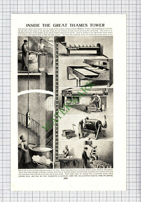 Messrs Walkers Parker and Company Lambeth Thames Tower - c.1950s Cutting / Print