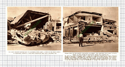 9413) Tehachapi Earthquake Juanita Hotel - 1952 Cutting