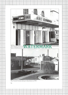 C3831) The Central Cinema Kidderminster Before & After Demolition - Book Print
